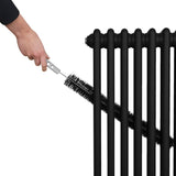 Traditionell 2-kolumns radiator - 1800 x 472 mm – Svart