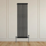 Traditionell 2-kolumns radiator - 1800 x 472 mm – Svart
