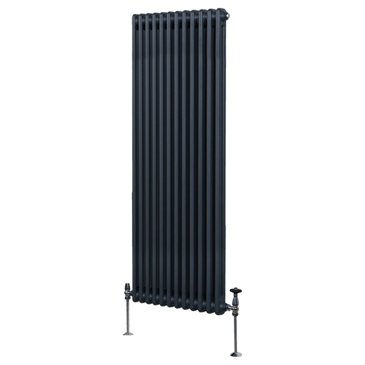 Traditionell 2-kolumns radiator - 1800 x 562 mm – Antracitgrå