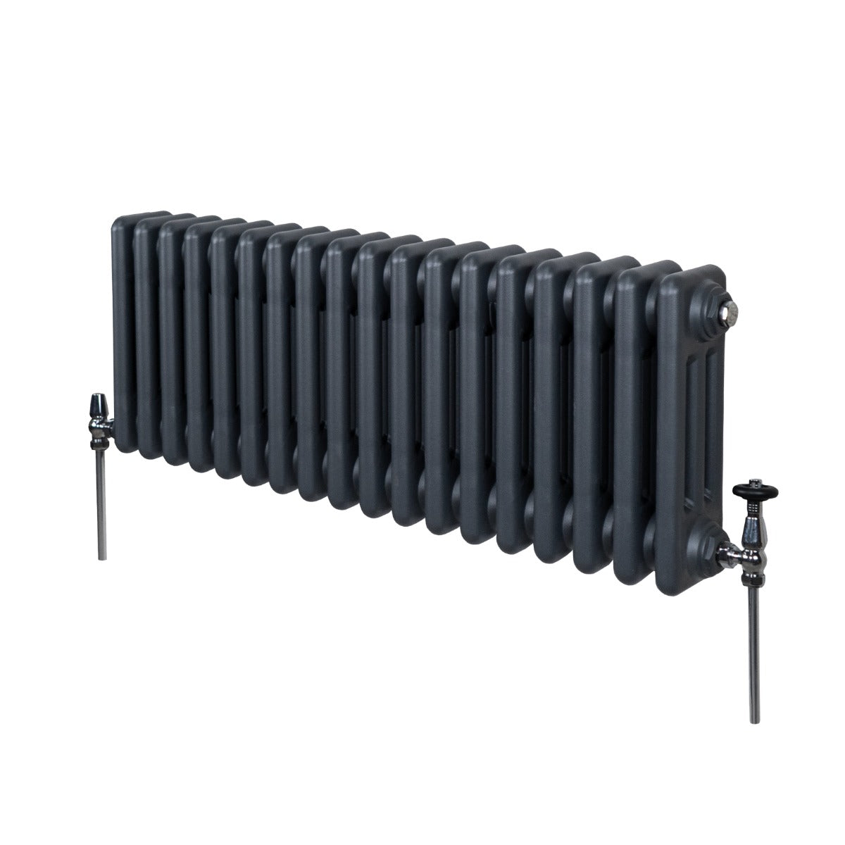 Traditionell 3-kolumns radiator - 300 x 832 mm – Antracitgrå