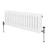 Traditionell 3-kolumns radiator - 300 x 832 mm – Vit