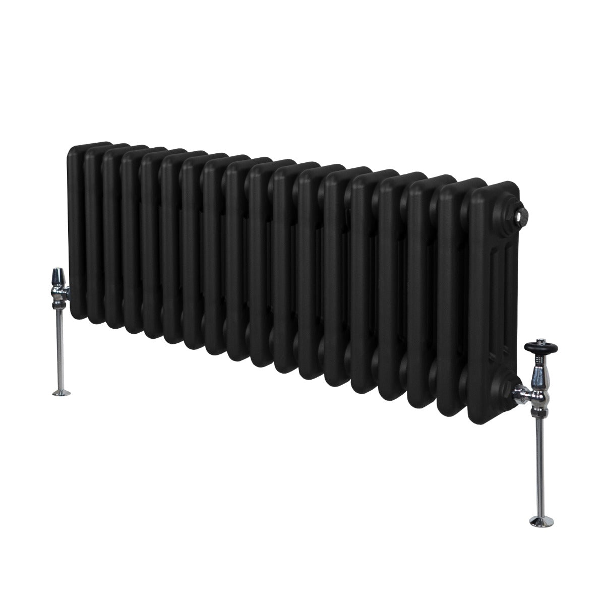 Traditionell 3-kolumns radiator - 300 x 832 mm – Svart
