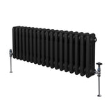 Traditionell 3-kolumns radiator - 300 x 832 mm – Svart