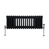 Traditionell 3-kolumns radiator - 300 x 832 mm – Svart