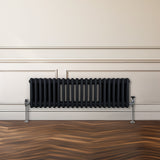 Traditionell 3-kolumns radiator - 300 x 1012 mm – Svart