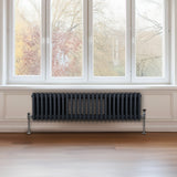 Traditionell 3-kolumns radiator - 300 x 1192 mm – Antracitgrå