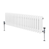 Traditionell 3-kolumnig radiator - 300 x 1192mm - Vit