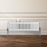 Traditionell 3-kolumnig radiator - 300 x 1192mm - Vit