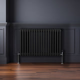 Traditionell 3-kolumns radiator - 600 x 832 mm – Svart