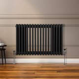 Traditionell 3-kolumns radiator - 600 x 832 mm – Svart
