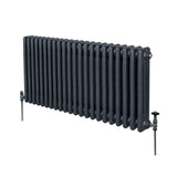 Traditionell 3-kolumns radiator - 600 x 1012 mm – Antracitgrå