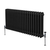 Traditionell 3-kolumns radiator - 600 x 1012 mm – Svart