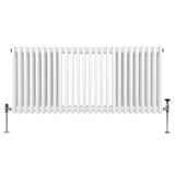 Traditionell 3-kolumns radiator - 600 x 1192 mm – Vit