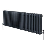 Traditionell 3-kolumns radiator - 600 x 1462 mm – Antracitgrå