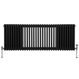 Traditionell 3-kolumns radiator - 600 x 1462 mm – Svart
