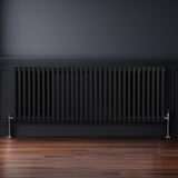 Traditionell 3-kolumns radiator - 600 x 1462 mm – Svart