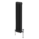 Traditionell 3-kolumns radiator - 1500 x 202 mm – Svart