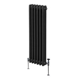 Traditionell 3-kolumns radiator - 1500 x 292 mm – Svart