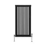 Traditionell 3-kolumns radiator - 1500 x 562 mm – Svart