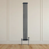 Traditionell 3-kolumns radiator - 1800 x 202 mm – Antracitgrå