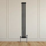 Traditionell 3-kolumns radiator - 1800 x 202 mm – Svart
