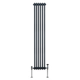 Traditionell 3-kolumns radiator - 1800 x 292 mm – Antracitgrå