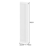 Traditionell 3-kolumns radiator - 1800 x 292 mm – Vit