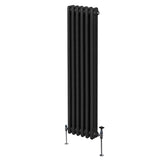 Traditionell 3-kolumns radiator - 1800 x 292 mm – Svart