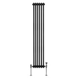 Traditionell 3-kolumns radiator - 1800 x 292 mm – Svart