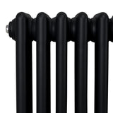 Traditionell 3-kolumns radiator - 1800 x 292 mm – Svart