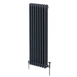 Traditionell 3-kolumns radiator - 1800 x 382 mm – Antracitgrå