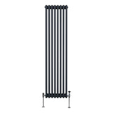 Traditionell 3-kolumns radiator - 1800 x 382 mm – Antracitgrå