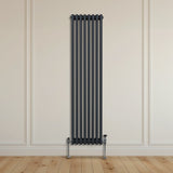Traditionell 3-kolumns radiator - 1800 x 382 mm – Antracitgrå