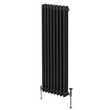 Traditionell 3-kolumns radiator - 1800 x 382 mm – Svart