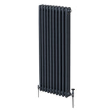 Traditionell 3-kolumns radiator - 1800 x 472 mm – Antracitgrå