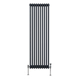 Traditionell 3-kolumns radiator - 1800 x 472 mm – Antracitgrå