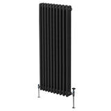 Traditionell 3-kolumns radiator - 1800 x 472 mm – Svart