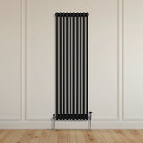 Traditionell 3-kolumns radiator - 1800 x 472 mm – Svart
