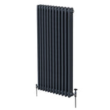 Traditionell 3-kolumns radiator - 1800 x 562 mm – Antracitgrå