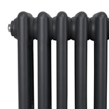 Traditionell 3-kolumns radiator - 1800 x 562 mm – Antracitgrå