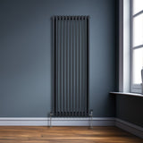 Traditionell 3-kolumns radiator - 1800 x 562 mm – Antracitgrå