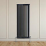 Traditionell 3-kolumns radiator - 1800 x 562 mm – Antracitgrå