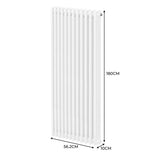 Traditionell 3-kolumns radiator - 1800 x 562 mm – Vit