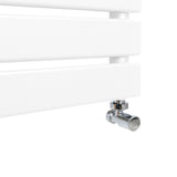 Handdukstork med Platta Paneler - 1200mm x 500mm - Vit