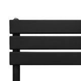Handdukstork med Platta Paneler - 1200mm x 600mm - Svart