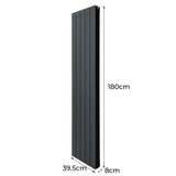 Aluminiumradiator – 1800mm x 395mm – Grå