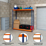 S-Rax Hyllsystem - 180cm x 180cm x 60cm – 2 Hyllplan