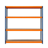 S-Rax Hyllsystem - 180cm x 180cm x 60cm – 4 Hyllplan