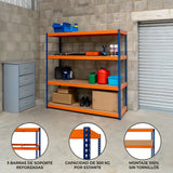 S-Rax Hyllsystem - 180cm x 180cm x 60cm – 4 Hyllplan