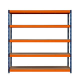 S-Rax Hyllsystem - 180cm x 180cm x 60cm – 5 Hyllplan